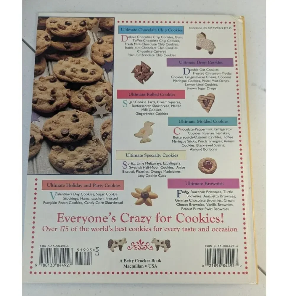 Vintage Betty Crocker Ultimate Cookie Recipe book hardback baking cookbook